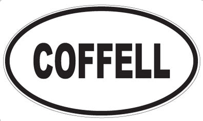 COFFELL - Oval Magnet