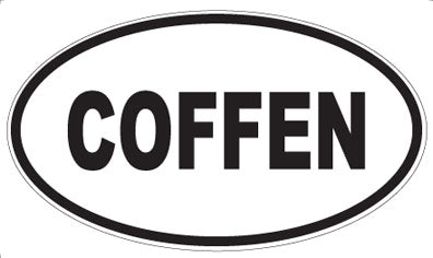 COFFEN - Oval Magnet