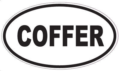 COFFER - Oval Sticker