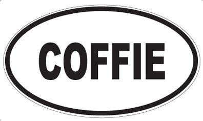 COFFIE - Oval Magnet