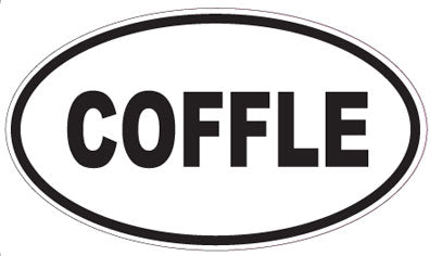 COFFLE - Oval Sticker
