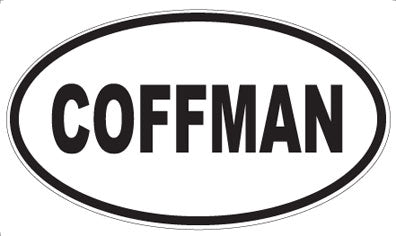 COFFMAN - Oval Magnet