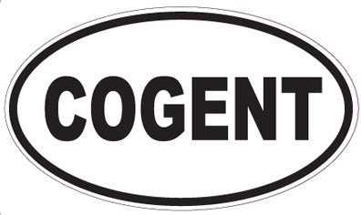 COGENT - Oval Sticker
