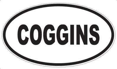 COGGINS - Oval Magnet