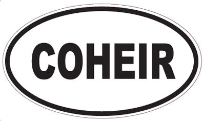 COHEIR - Oval Sticker