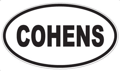 COHENS - Oval Magnet