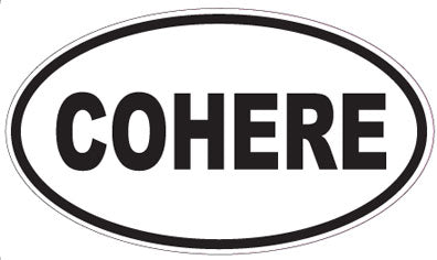 COHERE - Oval Sticker