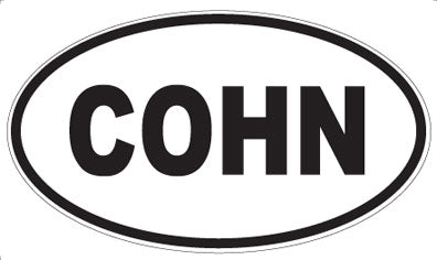 COHN - Oval Magnet