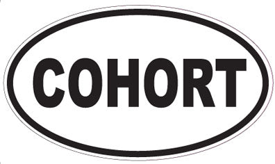 COHORT - Oval Sticker