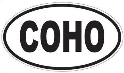 COHO - Oval Sticker