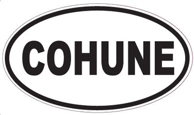 COHUNE - Oval Sticker