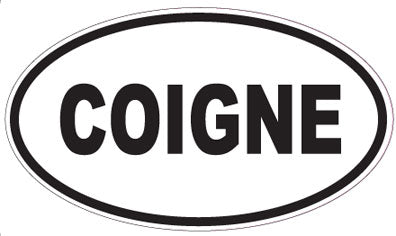 COIGNE - Oval Sticker
