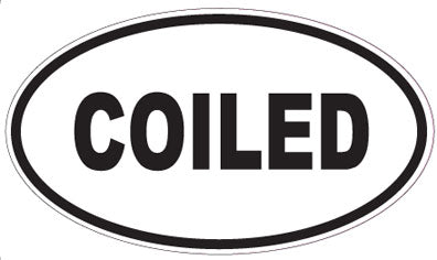 COILED - Oval Sticker