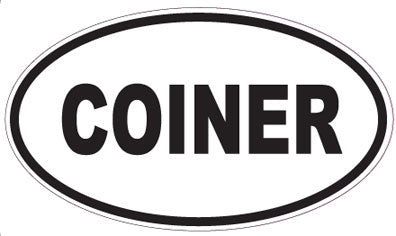 COINER - Oval Sticker