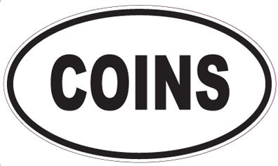 COINS - Oval Magnet