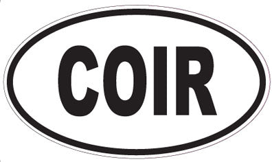 COIR - Oval Sticker