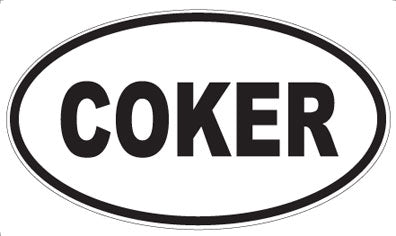 COKER - Oval Magnet