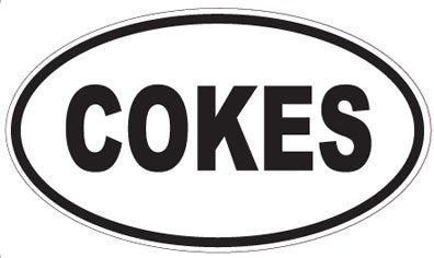 COKES - Oval Magnet