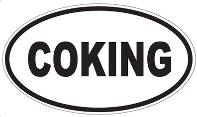 COKING - Oval Sticker