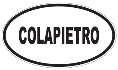 COLAPIETRO - Oval Magnet