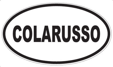COLARUSSO - Oval Magnet
