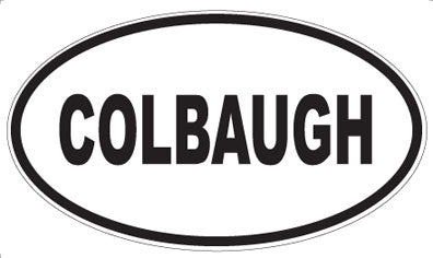 COLBAUGH - Oval Magnet