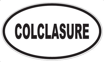 COLCLASURE - Oval Magnet