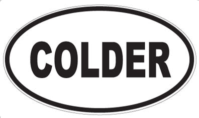 COLDER - Oval Magnet