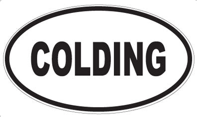 COLDING - Oval Magnet