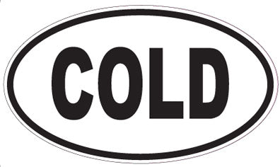 COLD - Oval Sticker