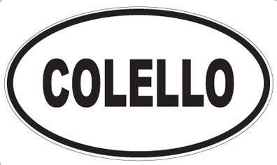 COLELLO - Oval Magnet