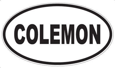 COLEMON - Oval Magnet