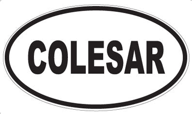 COLESAR - Oval Magnet