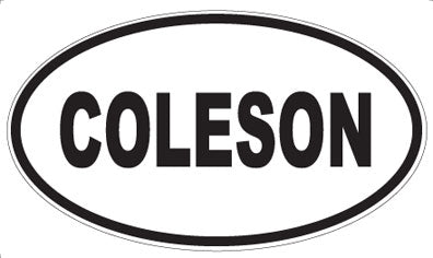 COLESON - Oval Magnet