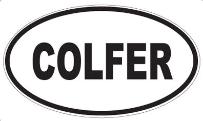 COLFER - Oval Magnet