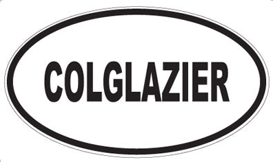 COLGLAZIER - Oval Magnet