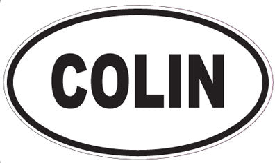 COLIN - Oval Sticker