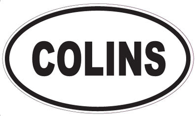 COLINS - Oval Sticker