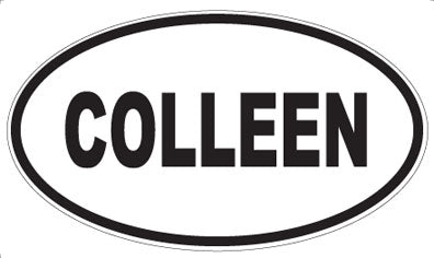 COLLEEN - Oval Magnet