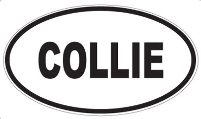 COLLIE - Oval Magnet