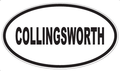 COLLINGSWORTH - Oval Magnet
