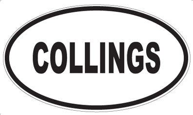 COLLINGS - Oval Magnet