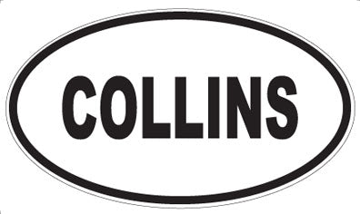 COLLINS - Oval Magnet
