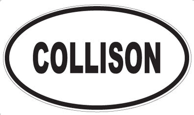 COLLISON - Oval Magnet