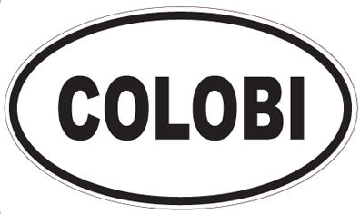 COLOBI - Oval Sticker