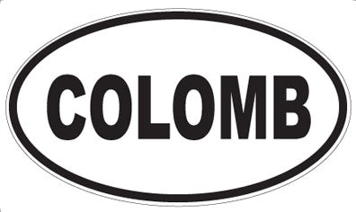COLOMB - Oval Magnet