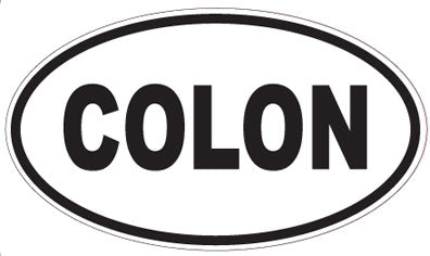 COLON - Oval Sticker
