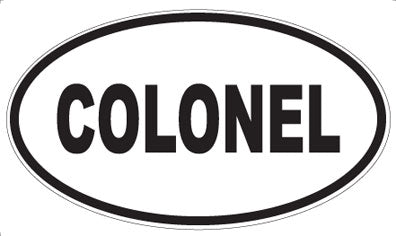 COLONEL - Oval Magnet