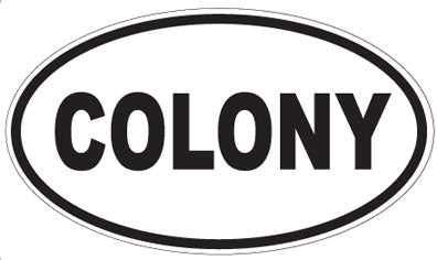 COLONY - Oval Sticker