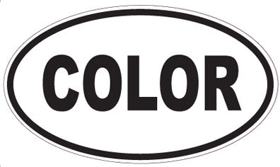 COLOR - Oval Sticker